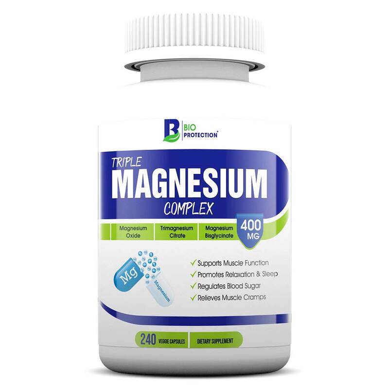 Bio Protection Triple Magnesium Complex , 240 Veggie Capsules, 400 mg