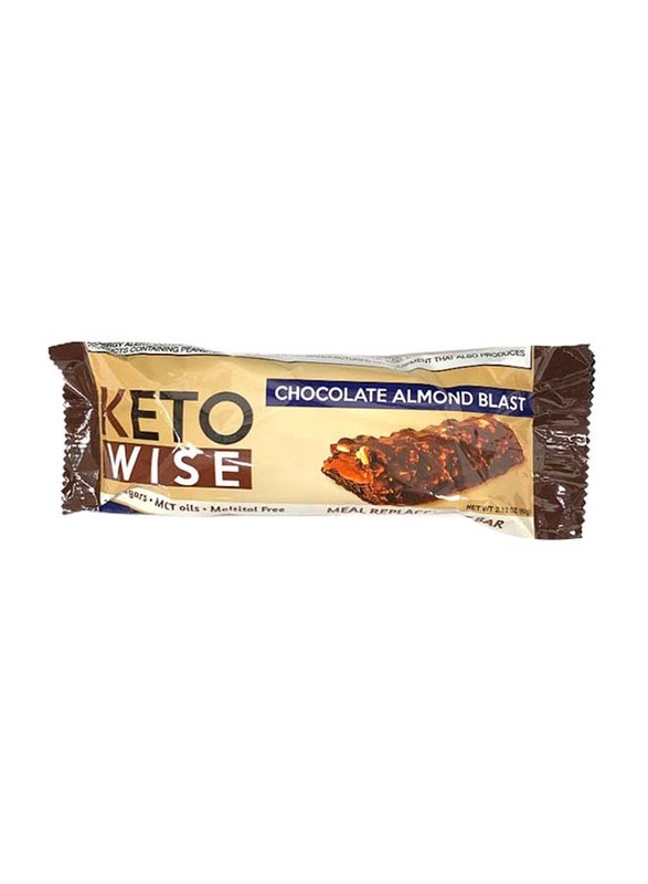 Keto Wise Chocolate Almond Blast Meal Replacement Bar, 1 Bar
