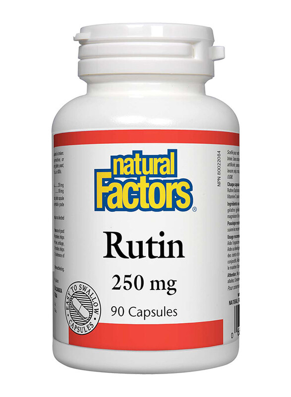 

Natural Factors Rutin Capsules, 250mg, 90 Capsules