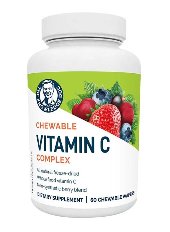 

Dr. Berg Chewable Vitamin C Complex Dietary Supplement, 60 Wafers