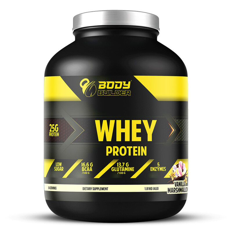 

Body Builder Whey Protein, Vanilla Marshmallow, 4 LB