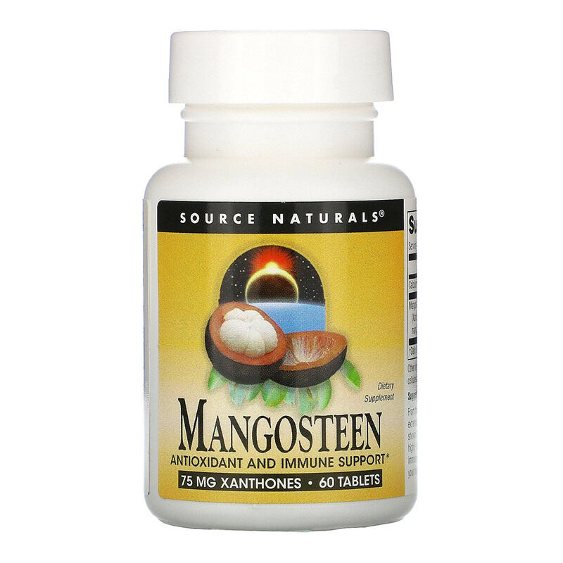 

Source Naturals Mangosteen, 75 mg, 60 Tablets