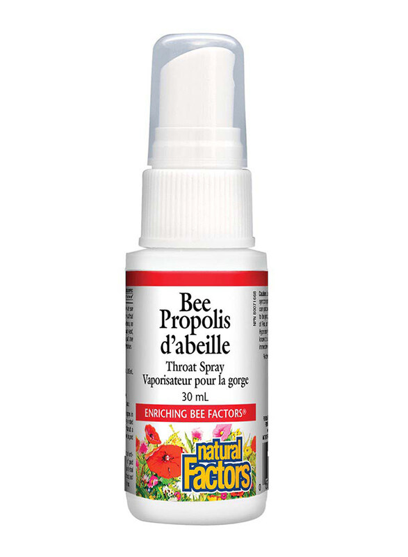 

Natural Factors Bee Propolis D'abeille Throat Spray, 30ml