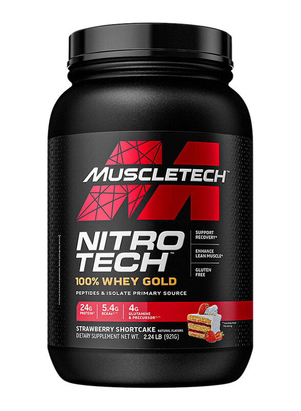 

Muscletech Nitro Tech Whey Gold Protein Powder, 921gm, Strawberry