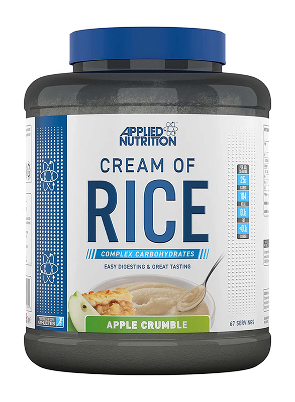 Applied Nutrition Cream of Rice Protein Powder, 2Kg, Apple Crumble
