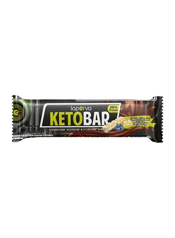 Laperva Keto Bar, 1 Bar, White Chocolate & Blueberry