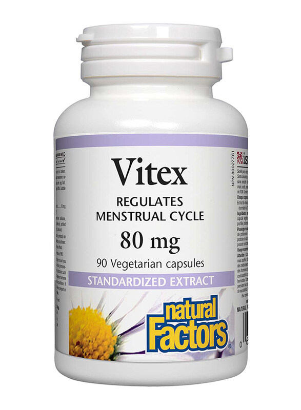 

Natural Factors Vitex Veggie Capsules, 80mg, 90 Capsules