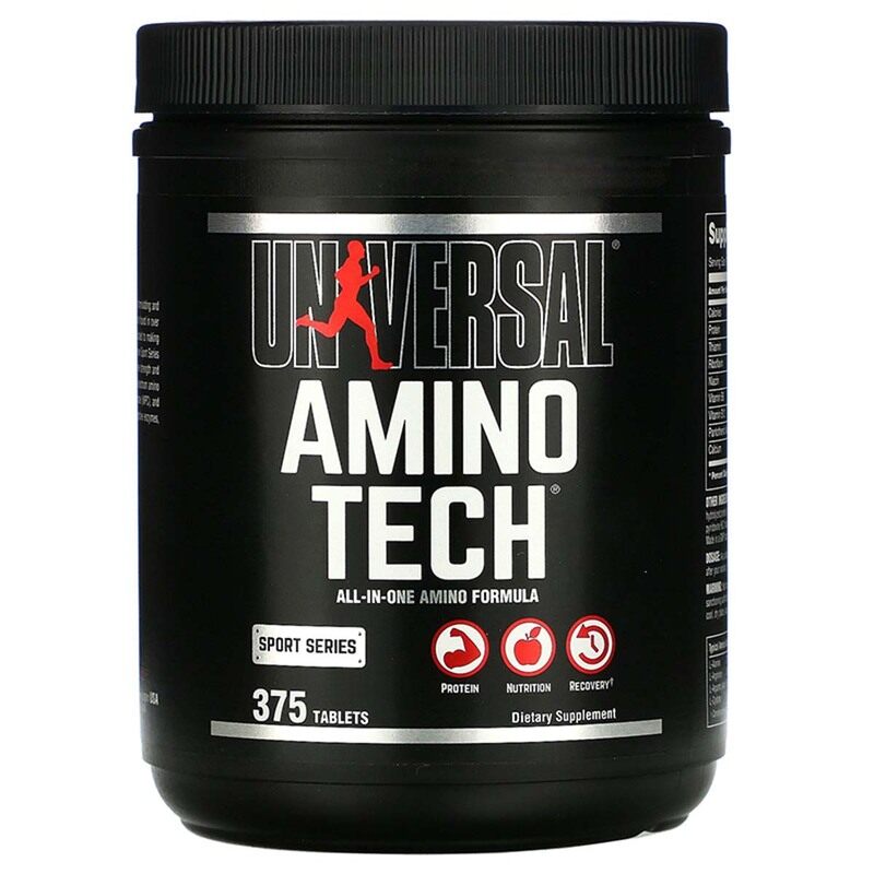 

Universal Nutrition Amino Tech Dietary Supplement, 375 Tablets, Regular