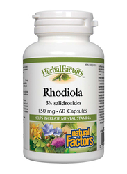Natural Factors Rhodiola Capsules, 150mg, 60 Capsules
