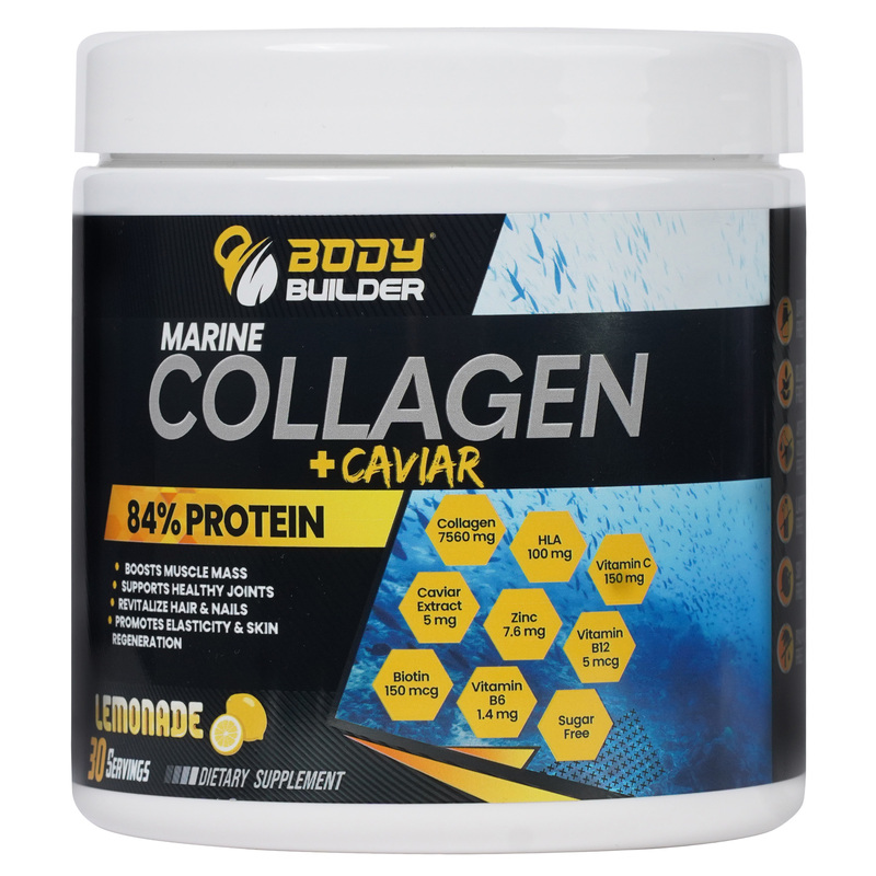 

Feather Body Builder Marine Collagen plus Caviar, Lemonade, 270 Gm