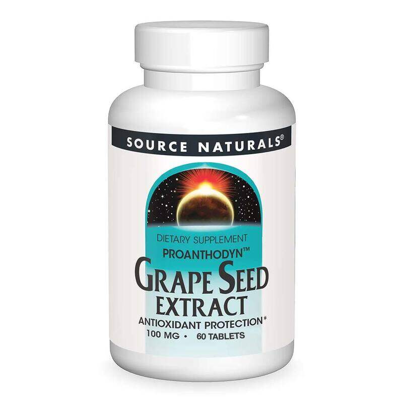 

Source Naturals Grape Seed Extract, 100 mg, 60 Tablets