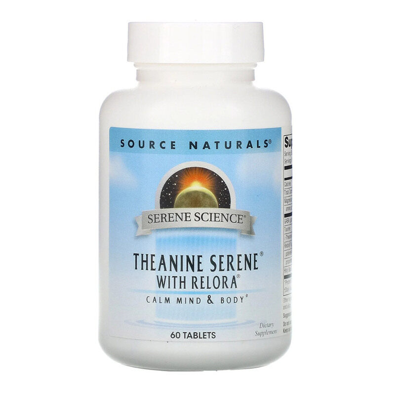 

Source Naturals Serene Science Theanine Serene with Relora, 60 Tablets