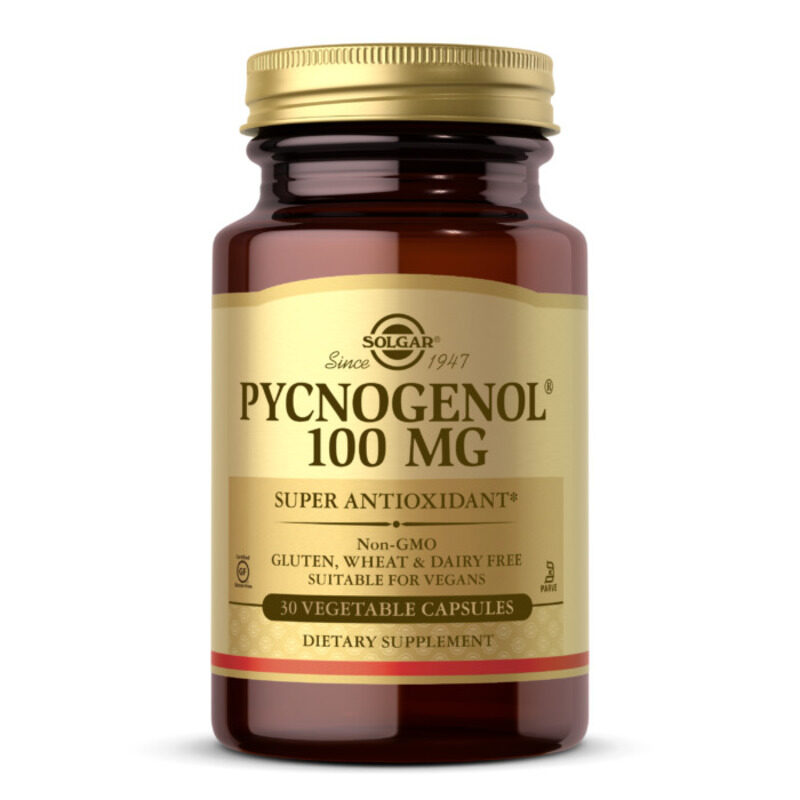 

Solgar Pycnogenol, 100 mg, 30 Vegetable Capsules