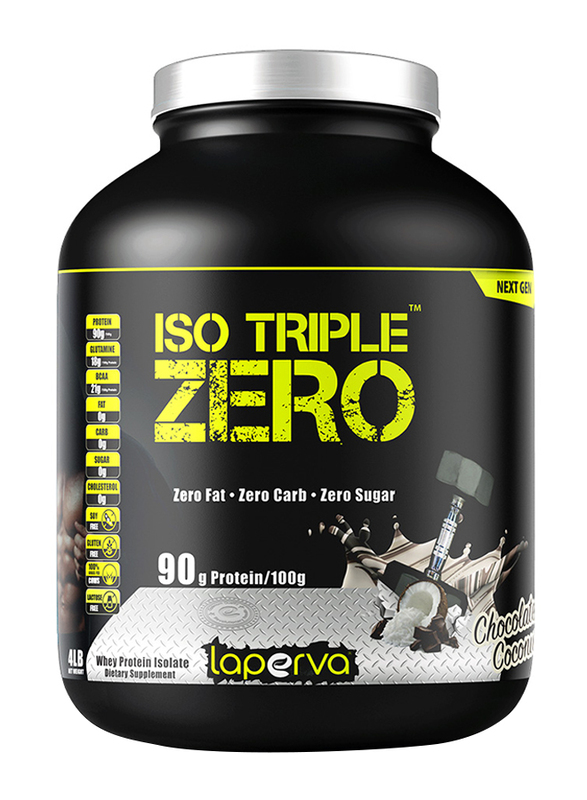 Laperva Iso Triple Zero Next Generation Protein Powder, 4Lbs, Chocolate Coconut