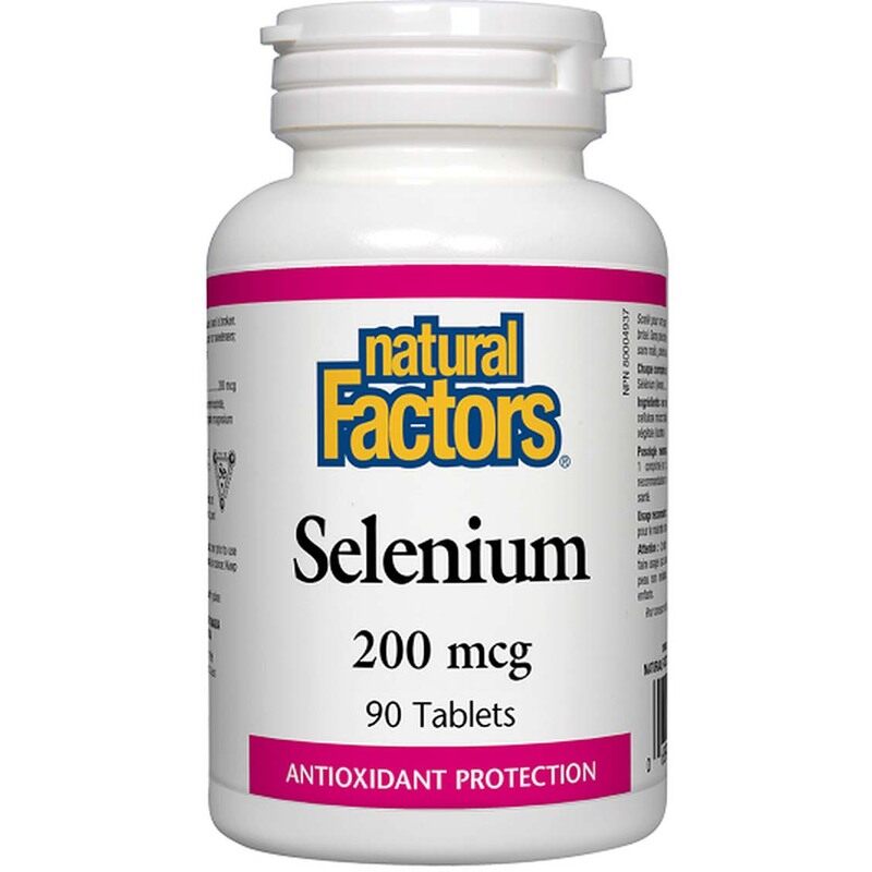 

Natural Factors Selenium, 200 mcg, 90 Tablets