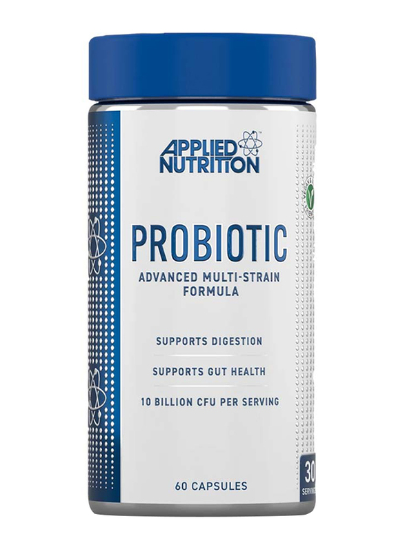 Applied Nutrition 30 Servings Probiotic Advanced Multi Strain Formula, 60 Capsules