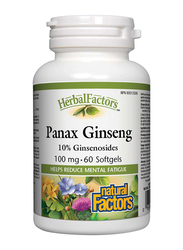 Natural Factors Panax Ginseng Softgels, 100mg, 60 Softgels