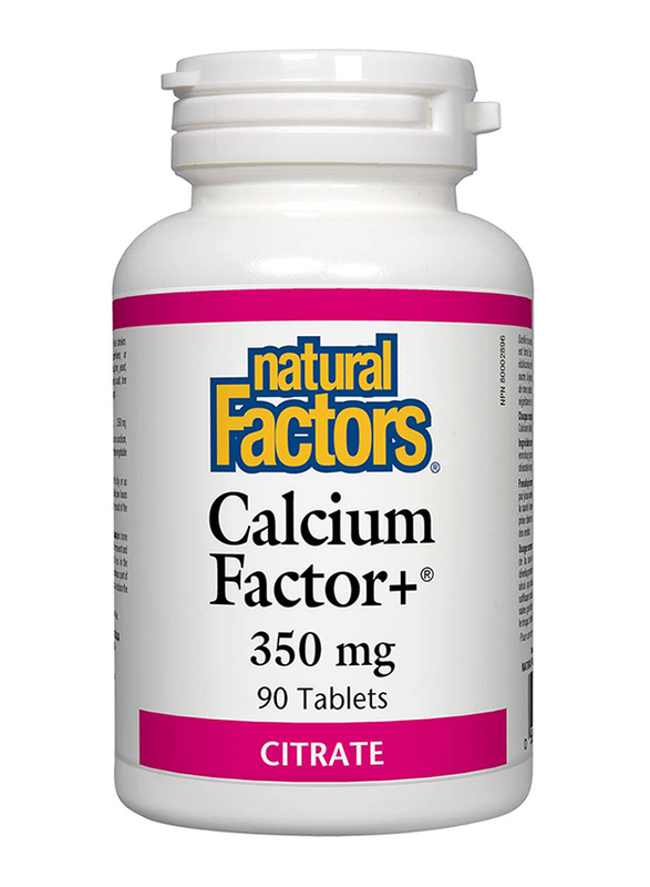 Natural Factors Calcium Factor+, 350mg, 90 Tablets
