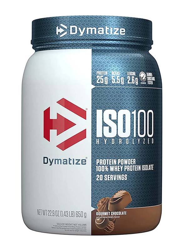 Dymatize ISO 100 Hydrolyzed, 20 Servings, 650gm, Gourmet Chocolate