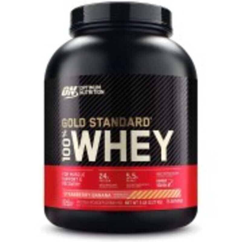 

Optimum Nutrition Gold Standard 100% Whey Protein, Strawberry Banana, 5 LB