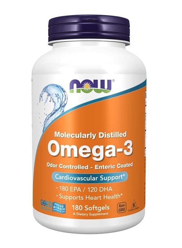 

Now Omega 3, 1000mg, 180 Softgels, Unflavored