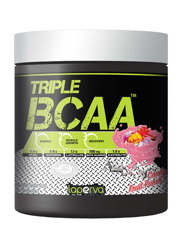 Laperva Triple BCAA Protein Powder, 420gm, Candy Fruit Punch