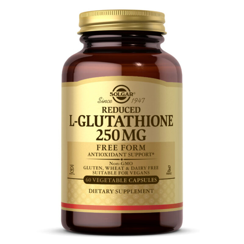 

Solgar Reduced L-glutathione, 250 mg, 60 Vegetable Capsules