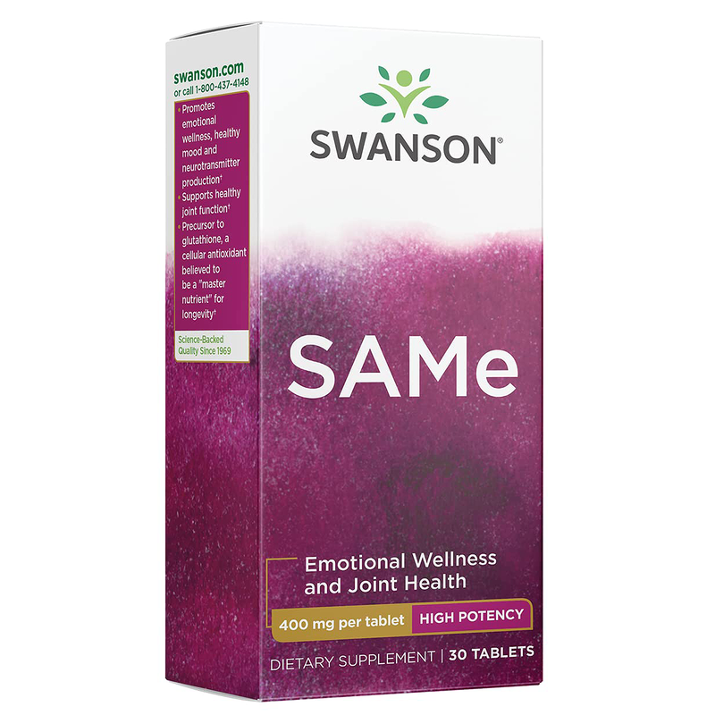 

Swanson High-Potency Same, 30 Tablets, 400 mg