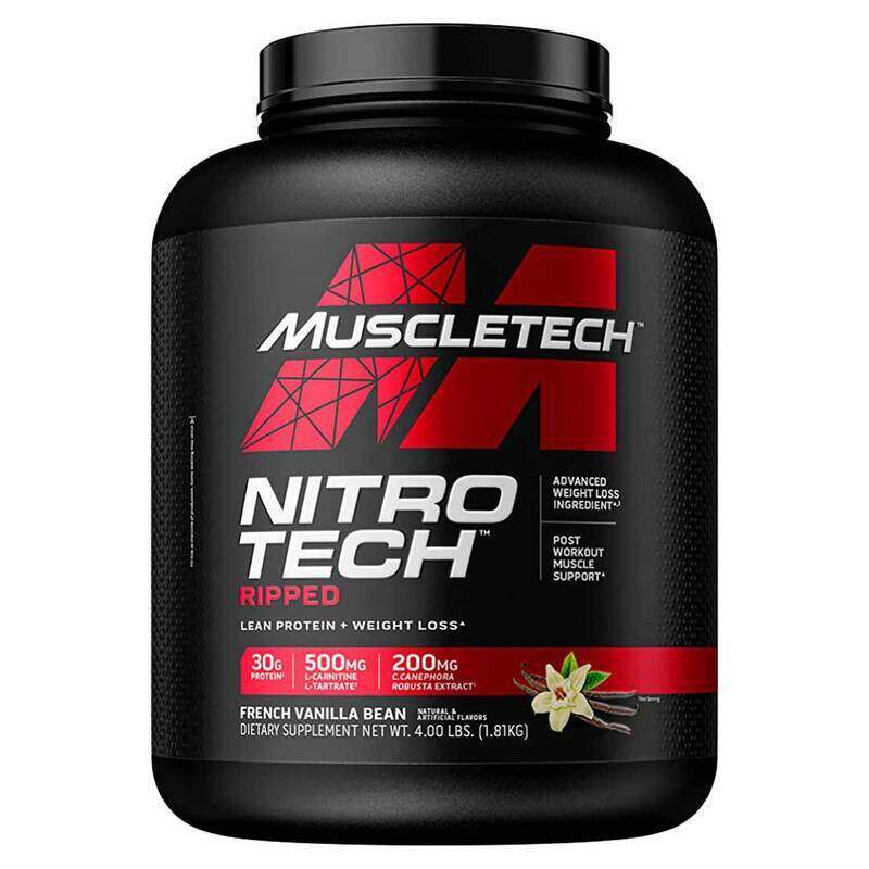 

Muscletech Nitro Tech Ripped Protein Powder, 1.81Kg, French Vanilla Bean