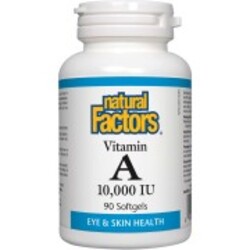 Natural Factors Vitamin A, 90 Softgels, 10000 IU