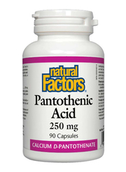 Natural Factors Pantothenic Acid Capsules, 250mg, 90 Capsules
