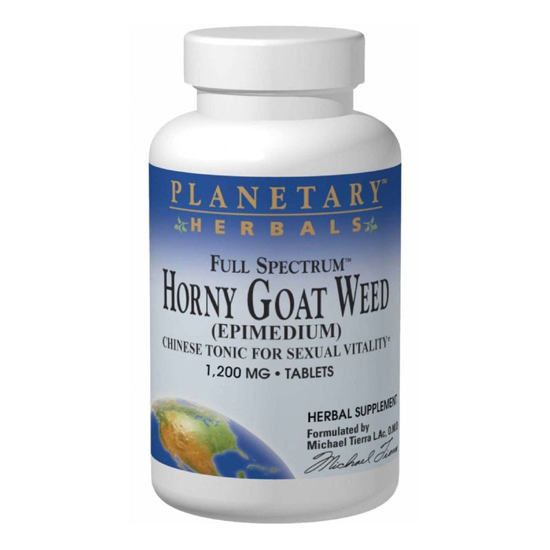 Planetary Herbals Horny Goat Weed Full Spectrum, 1200 mg, 30 Tablets