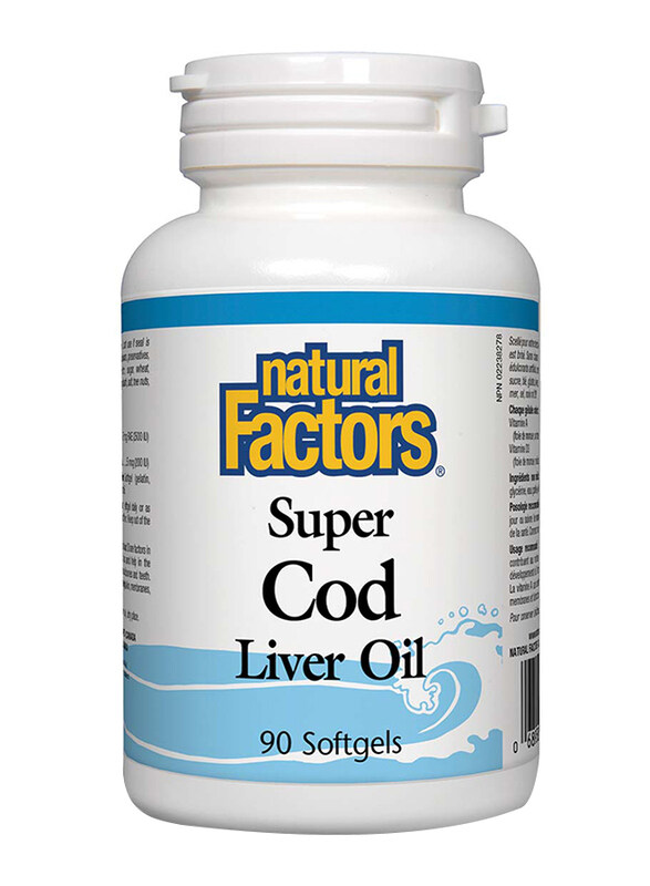 

Natural Factors Super Cod Liver Oil Softgels, 90 Softgels