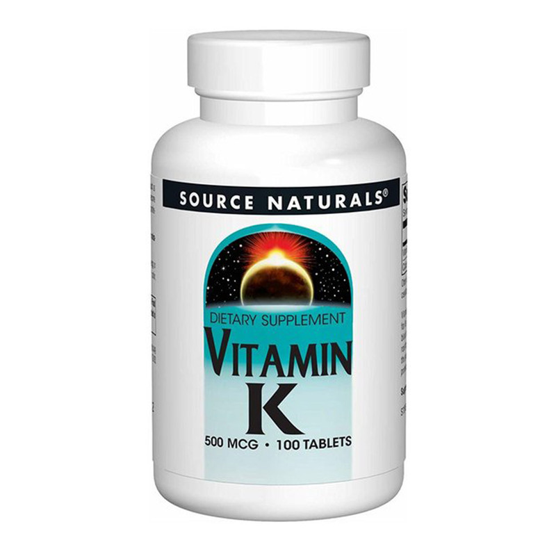 Source Naturals VIT K 500MCG 100T