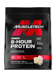 Muscletech Platinum 8-Hour Protein Powder, 2.08Kg, Vanilla Cake