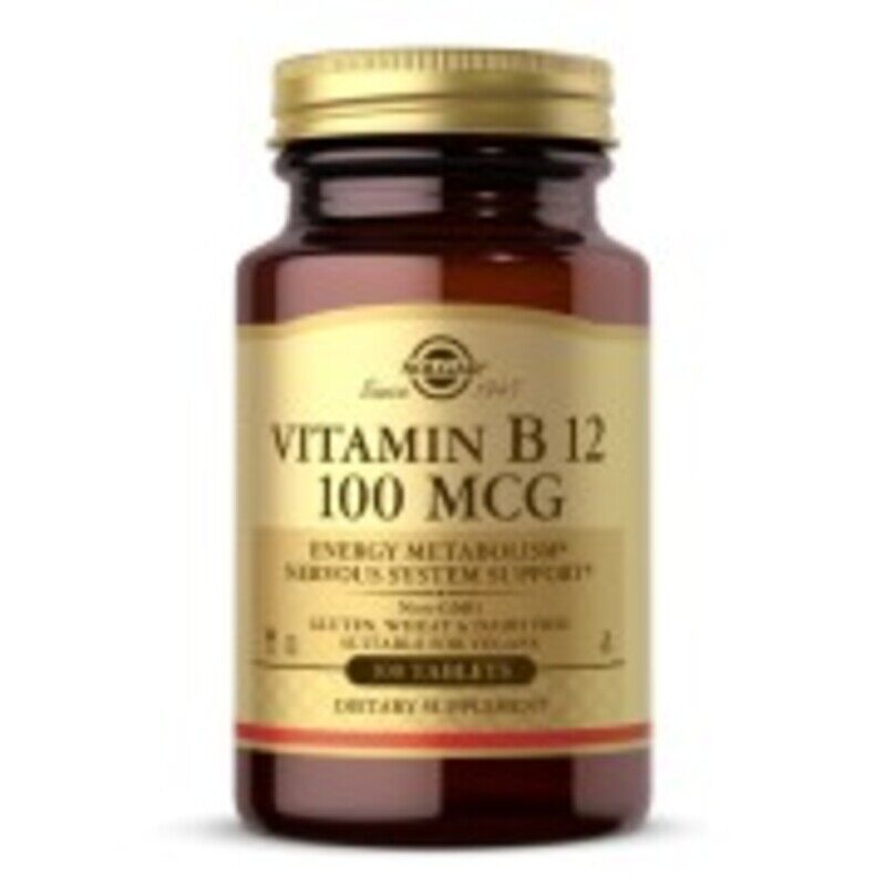 

Solgar Vitamin B12, 100 mcg, 100 Tablets