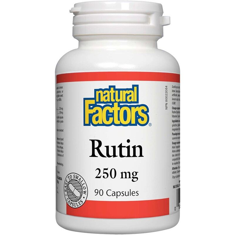 

Natural Factors Rutin Capsules, 250mg, 90 Capsules