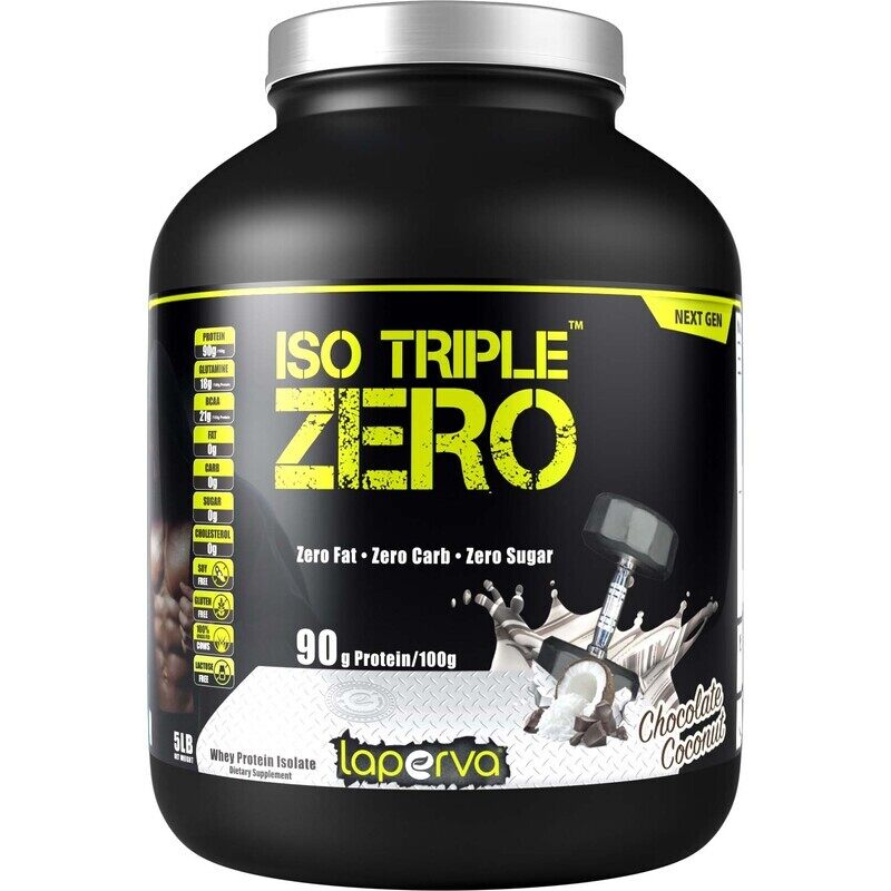 

Laperva Iso Triple Zero Next Generation Protein Powder, 5Lb, Chocolate Coconut