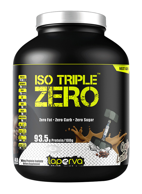 Laperva Iso Triple Zero Next Generation Protein Powder, 4Lbs, Cafe Latte