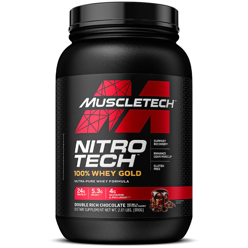 

Muscletech Nitro Tech Whey Gold Protein Powder, 1.02Kg, Double Rich Chocolate