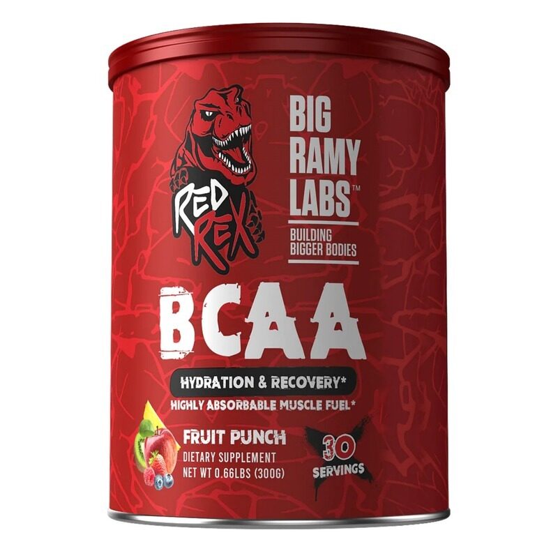 

Big Ramy Labs Redrex Big Ramy Labs Red Rex BCAA, Fruit Punch, 300 Gm