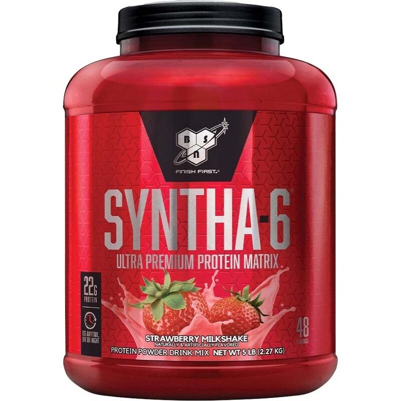 

BSN Syntha-6 Protein Powder, 5 Lbs, Strawberry Milk Shake