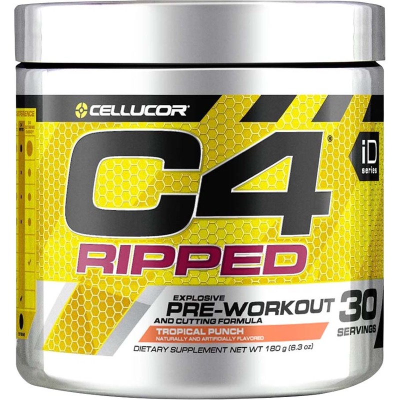 Cellucor C4 Ripped Pre-Workout Protein Protein, 180gm, Tropical Punch