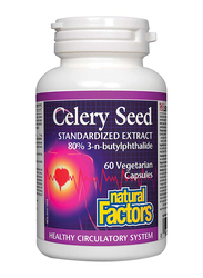 Natural Factors Celery Seed Standardized Extract Dietary Supplement, 60 Vegetarian Capsules