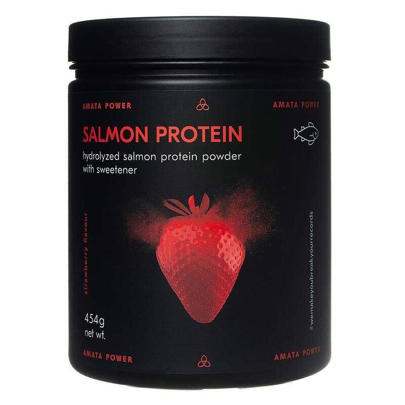 

Amata Power Salmon Protein Powder, 454gm, Strawberry