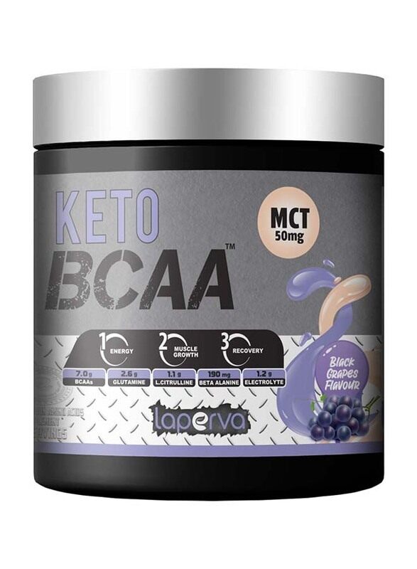 

Laperva Keto BCAA Powder, 420gm, Grape