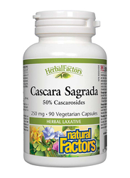 Natural Factors Cascara Sagrada, 250mg, 90 Veggie Capsules