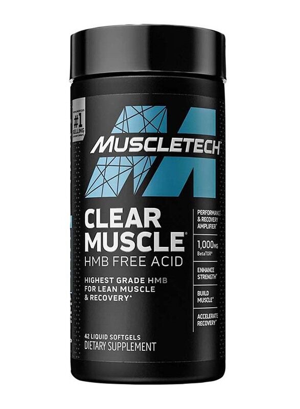 

Muscletech Clear Muscle Hmb Free Acid Dietary Supplement, 42 Softgels