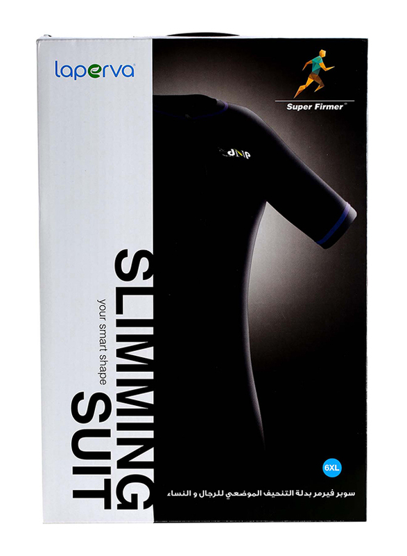 Laperva Slimming Suit, 6 XL, Black