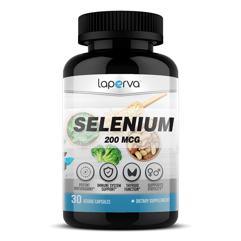 Laperva Selenium, 30 Veggie Capsules, 200 mg